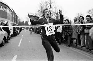 Images Dated 23rd February 1982: Bedworth pancake race. 23rd February 1982