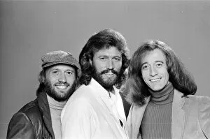 Images Dated 22nd November 1981: The Bee Gees back in London 22nd November 1981. From left to right