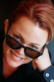 Images Dated 14th June 1996: Belinda Carlisle June 1996 Singer wearing sunglasses