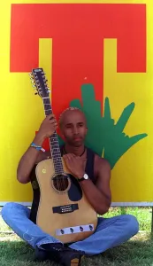 Benny Tetteh Lartey T in the Park 11th July 1999 singer busker who conned his way Benny Tetteh Lartey T in the Park 11th July 1999 singer busker who conned his way