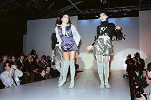 Images Dated 9th March 1991: Betty Boo appears in the Arabella Pollen fashion show. 9th March 1991