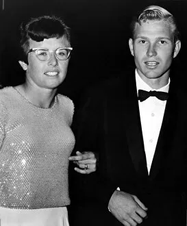 Billie Jean King and her husband Larry at the Wimbledon Ball