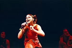 Images Dated 4th December 1998: Billie Piper performing at the Newcastle Arena. December 1998