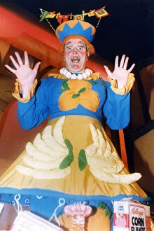 Images Dated 6th January 1993: Billingham Forum Panto Dame Peter Dayson takes to the stage. 6th January 1993