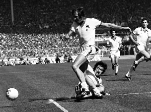 Billy Bonds is tackled by Brian Talbut of Arsenal during the FA Cup Final 1980 Billy Bonds is tackled by Brian Talbut of Arsenal during the FA Cup Final 1980