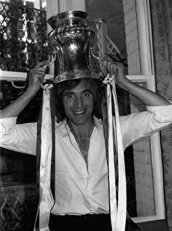 Billy Bonds the West Ham Captain with the FA Cup on his head at the Town Hall reception Billy Bonds the West Ham Captain with the FA Cup on his head at the Town Hall reception