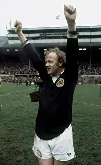 Billy Bremner of Scotland celebrates a two nil victory over England at Hampden Park Billy Bremner of Scotland celebrates a two nil victory over England at Hampden Park