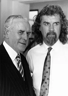 Billy Connolly comedian with actor George Cole July 1988 Billy Connolly comedian with actor George Cole July 1988
