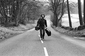 Images Dated 15th February 1979: Billy Connolly, traveling in the North West of England, as part of his 64 date Big Wee