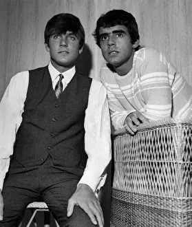 Billy J. Kramer and Drummer Tony Mansfield in Blackpool tonight. July 1966 P012620 Billy J. Kramer and Drummer Tony Mansfield in Blackpool tonight. July 1966 P012620
