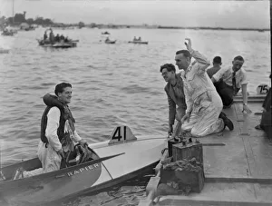 Billy Nichols seen here competing in the Daily Mirror Outboard Motor Championship at Billy Nichols seen here competing in the Daily Mirror Outboard Motor Championship at