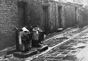These two bins serve a row of houses in Mona Terrace, of Great Homer Street, Everton These two bins serve a row of houses in Mona Terrace, of Great Homer Street, Everton
