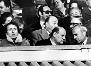 Birmingham City football manager Ron Saunders chats with vice chairman Jack Wiseman at St Birmingham City football manager Ron Saunders chats with vice chairman Jack Wiseman at St