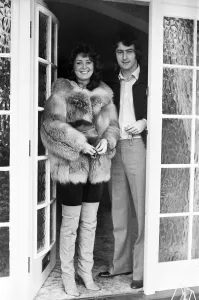 Birmingham City footballer Trevor Francis with his wife after signing for Nottingham Birmingham City footballer Trevor Francis with his wife after signing for Nottingham