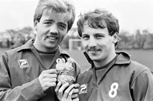 Birmingham City players Mick Horsall and Robert Hopkins pictured during a training Birmingham City players Mick Horsall and Robert Hopkins pictured during a training