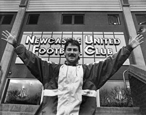 Bjorn Kristensen, Newcastle United player at St James Park, Newcastle, 16th March 1989