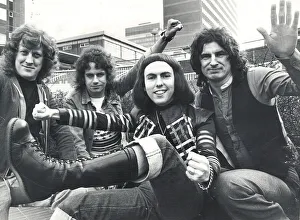 Black Country rock group slade during a visit to Birmingham Black Country rock group slade during a visit to Birmingham