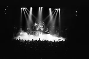 Images Dated 26th May 1980: Black Sabbath rock group in concert during their Heaven and Hell tour