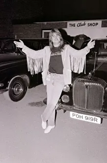 Images Dated 3rd August 1981: Black Sabbath singer Ozzy Osbourne poses next to a car after performing in concert August