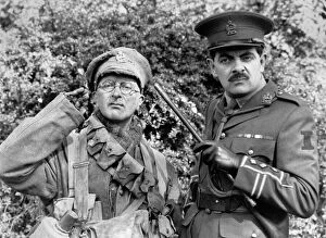 Images Dated 20th September 1989: Its Blackadder and Baldrick, going well over the top in a new BBC series set in