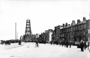 Blackpool Tower under construction Blackpool Tower under construction