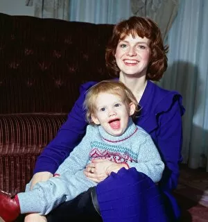 Blair Brown actress November 1983 with son child