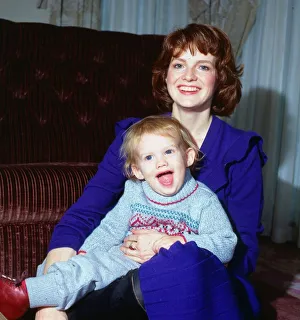 Blair Brown actress November 1983 with son child Blair Brown actress November 1983 with son child