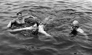 Images Dated 21st May 1971: Blind swimmer Richard Freeman, from Woodmanstren, Surrey