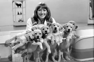 Blue Peter appeal for blind smashes through target. Lesley Judd Blue Peter appeal for blind smashes through target. Lesley Judd