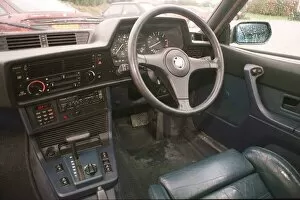 Images Dated 27th February 1998: BMW 635 CSI February 1998 Interior steering wheel dashboard leather seats