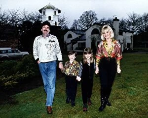 Images Dated 15th May 1994: Bob Carolgees childrens television presenter with family