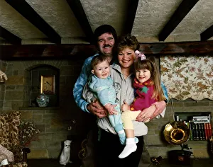 Bob Carolgees TV Presenter Surprise Surprise with family at home Bob Carolgees TV Presenter Surprise Surprise with family at home
