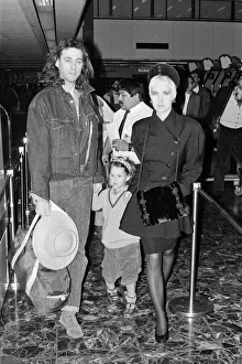 Bob Geldof and Paula Yates at LAP with their daughter Fifi Trixibelle. 30th November 1987 Bob Geldof and Paula Yates at LAP with their daughter Fifi Trixibelle. 30th November 1987