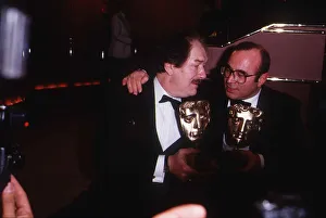 Bob Hoskins Actor with Michael Gambon at the BAFTA Awards March 1987 Dbase Bob Hoskins Actor with Michael Gambon at the BAFTA Awards March 1987 Dbase