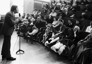 Bob Monkhouse Actor Comedian - November 1970 Treats The Patients At Leeds Bob Monkhouse Actor Comedian - November 1970 Treats The Patients At Leeds