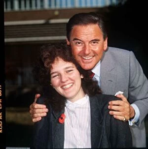 Images Dated 1st November 1985: Bob Monkhouse Comedian Actor with his adopted daughter Abigail Novemebr