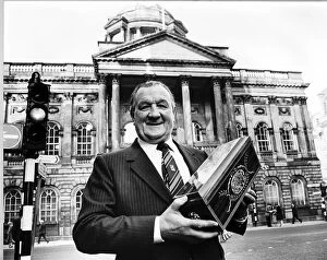 Images Dated 23rd November 1983: Bob Paisley former Liverpool FC Manager, granted Freedom of the City of Liverpool