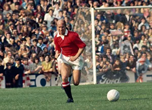 Bobby Charlton in action for Manchester United during a league division one match gainst Bobby Charlton in action for Manchester United during a league division one match gainst