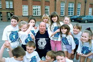 Bobby Charlton with children from Cavendish First School in Ashington in January 1992 Bobby Charlton with children from Cavendish First School in Ashington in January 1992