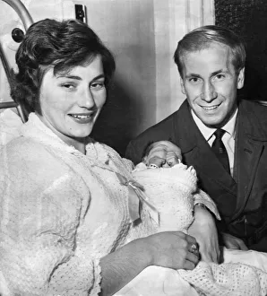 Bobby Charlton, football player for Manchester United, smiles proudly with his wife Norma Bobby Charlton, football player for Manchester United, smiles proudly with his wife Norma