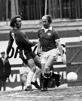 Images Dated 28th April 1973: Bobby Charlton of Manchester United 1973 Chelsea V Manchester United football