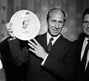 Bobby Charlton's achievement in winning 100 England Caps was saluted again with a Bobby Charlton's achievement in winning 100 England Caps was saluted again with a