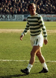 Images Dated 11th March 1972: Bobby Lennox in action for Celtic March 1972