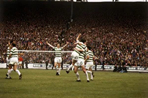 Bobby Lennox celebrates scoring goal August 1973 Bobby Lennox celebrates scoring goal August 1973