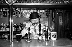 Images Dated 17th November 1976: Bobby Moore preparing for the opening of his own public house called Moore