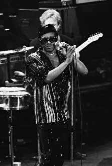 Images Dated 1st April 1987: Bobby Womack performing at the Stand by Me: AIDS Day Benefit concert at Wembley Arena