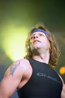 Images Dated 21st June 1995: Bon Jovi in Concert, These Days Tour, National Stadium, Cardiff Arms Park, Cardiff, Wales