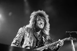 Images Dated 22nd August 1987: Bon Jovi performing at Monsters of Rock, Castle Donington. Pictured, Richie Sambora