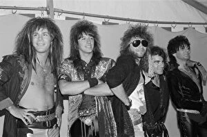 Images Dated 22nd August 1987: Bon Jovi pictured at Monsters of Rock, Castle Donington