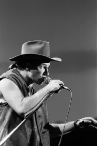 Bono onstage during U2's concert in Cork, the last in the present part of the World Bono onstage during U2's concert in Cork, the last in the present part of the World